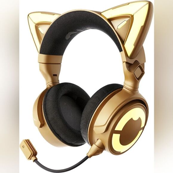 2xHOST PICK! 917 YOWU RGB Cat Ear Headphone - Picture 3 of 9